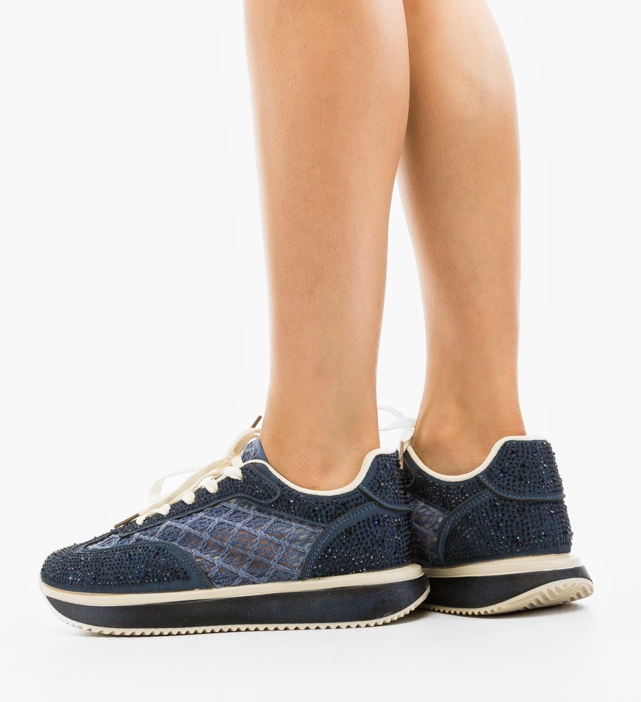 Sneakers Dama Ynny Albastri Confort Sport - imagine 3