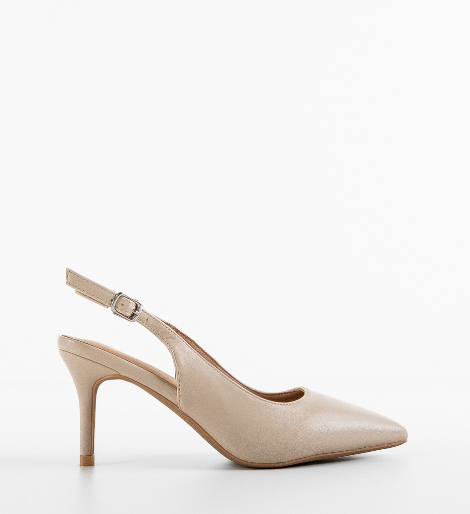 Pantofi cu toc Leroy Bej - Eleganță și Confort - imagine 4