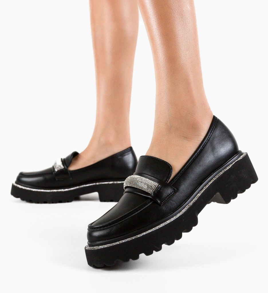 Pantofi Casual Smith Negri - Confort și Stil - imagine 6