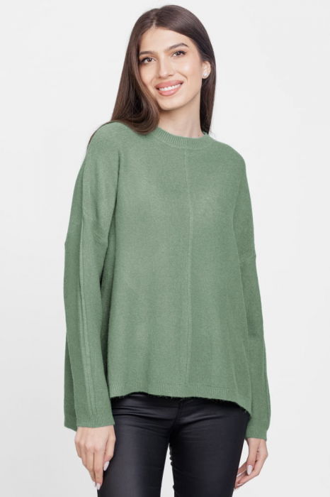 Pulover Verde Kaki Confortabil | Flex Moda