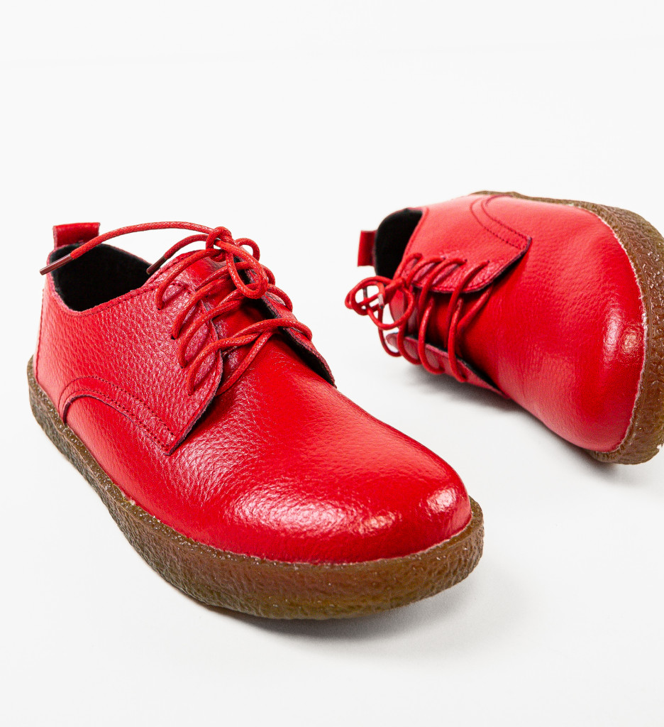 Pantofi Casual Dama Rosii Lactose | Confort și Stil - imagine 7