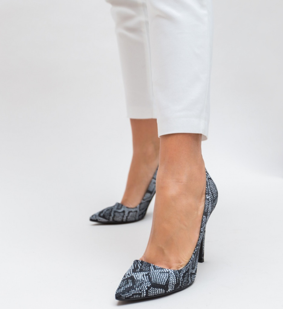 Pantofi Yma Negri cu Toc Eleganți - imagine 3