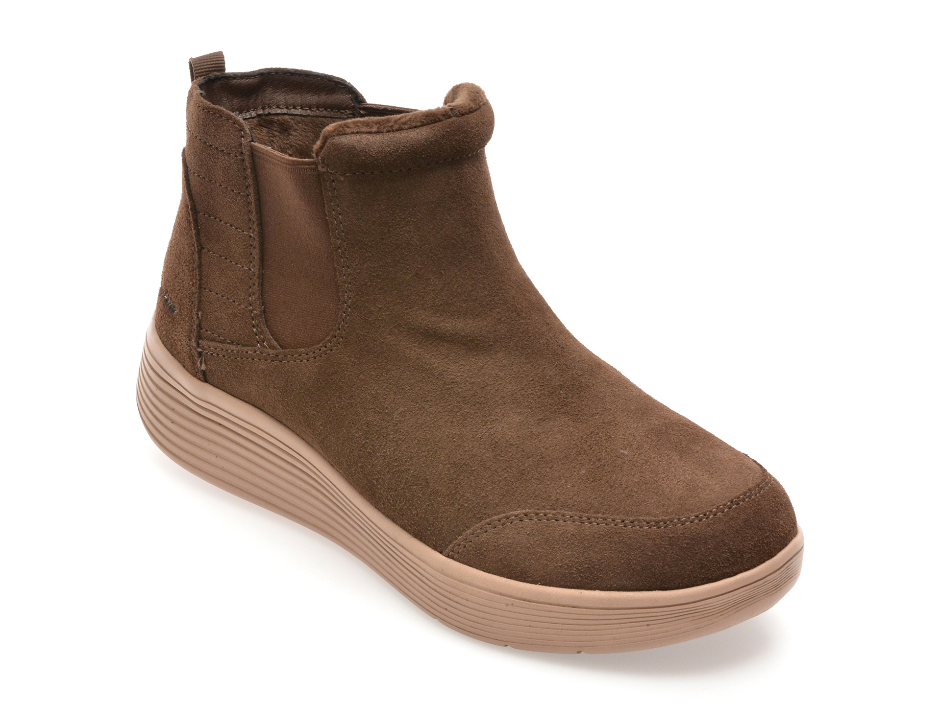 Ghete Dama Skechers Arch Fit Piele Intoarsă