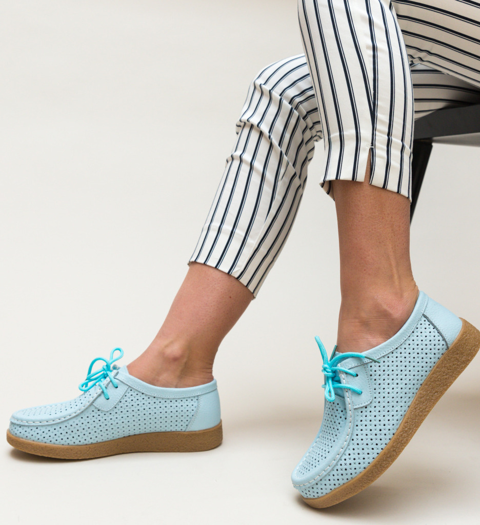 Pantofi Albastri Yorker - Confort Zi de Zi - imagine 3