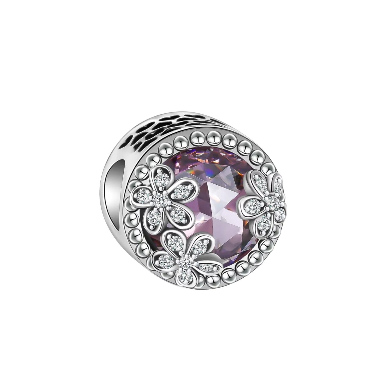 Charm Argint Amanda JW1168 cu Piatră Roz