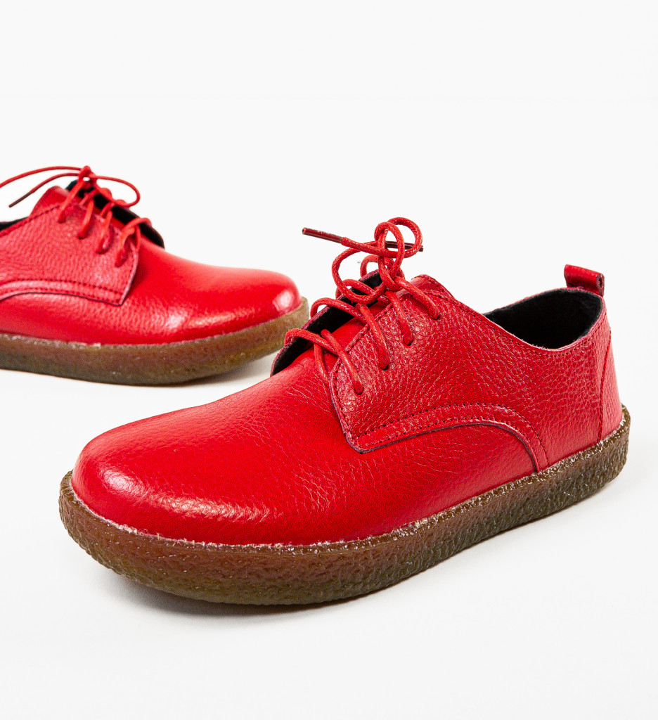 Pantofi Casual Dama Rosii Lactose | Confort și Stil - imagine 6