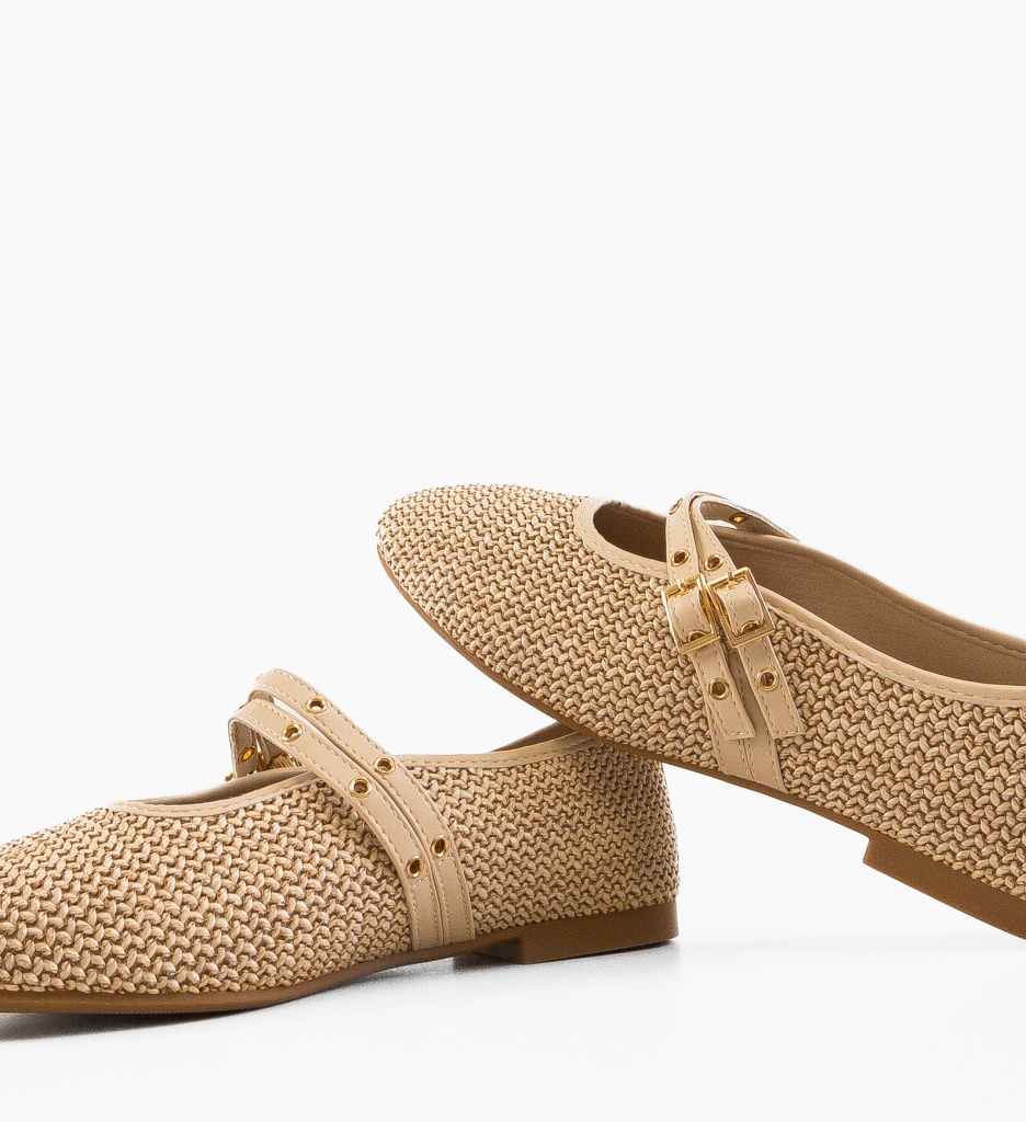 Balerini Dama Bej | Confort și Eleganță Casual - imagine 6