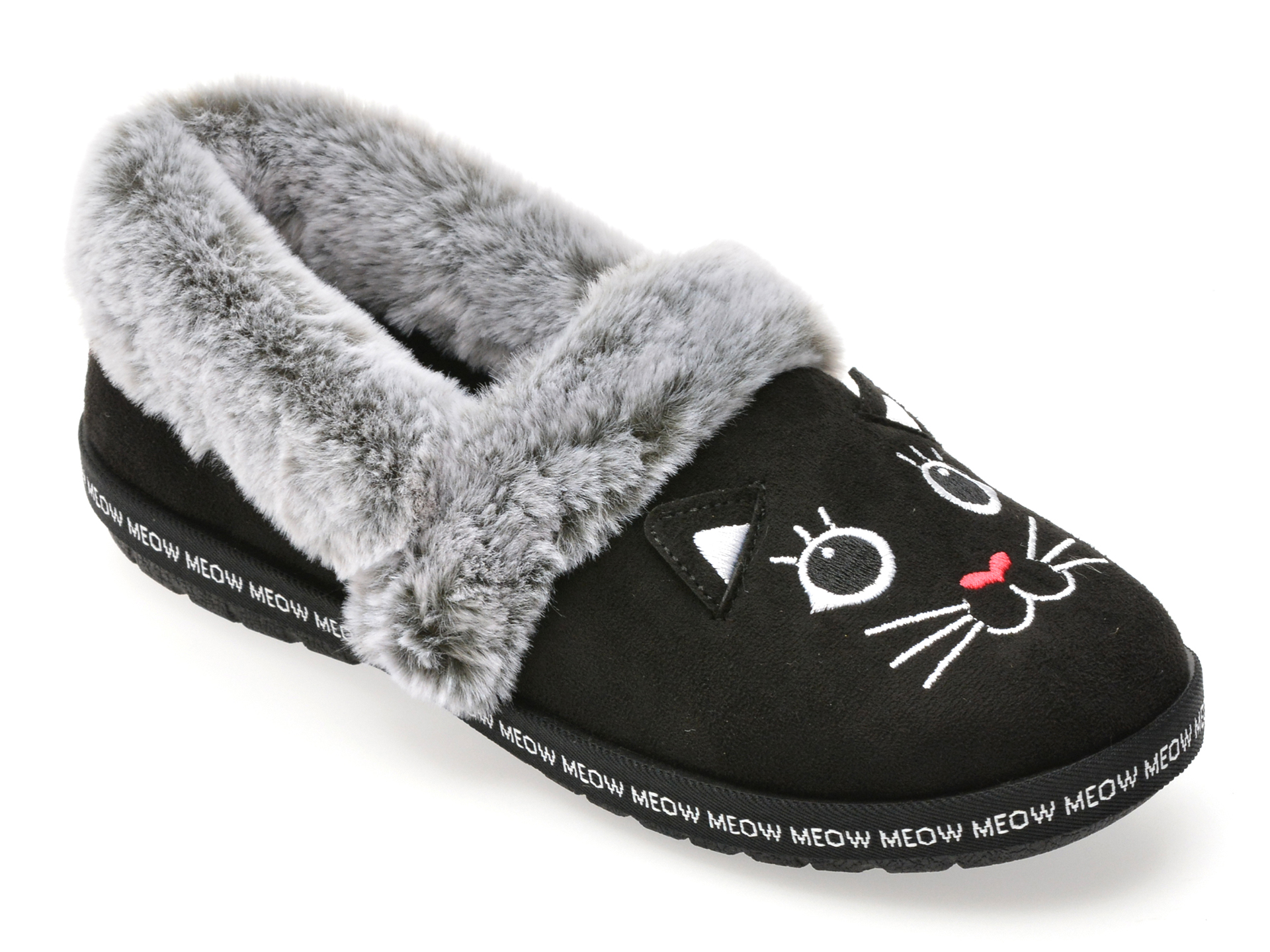 Papuci Skechers BOBS TOO COZY - confort maxim