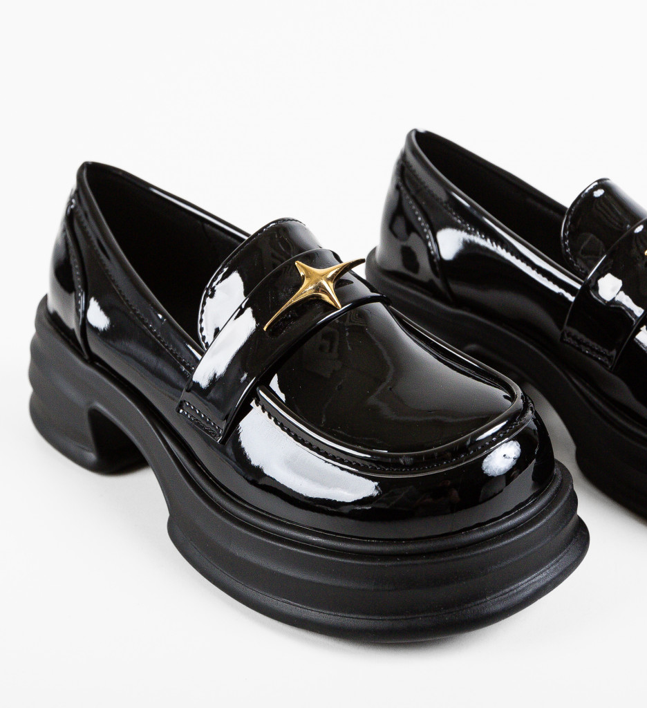 Pantofi Casual Mezony Negri | Confort & Stil - imagine 7