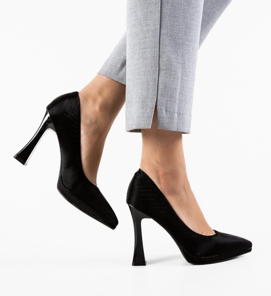 Pantofi Sisies Negri - Eleganță și Stil - imagine 8