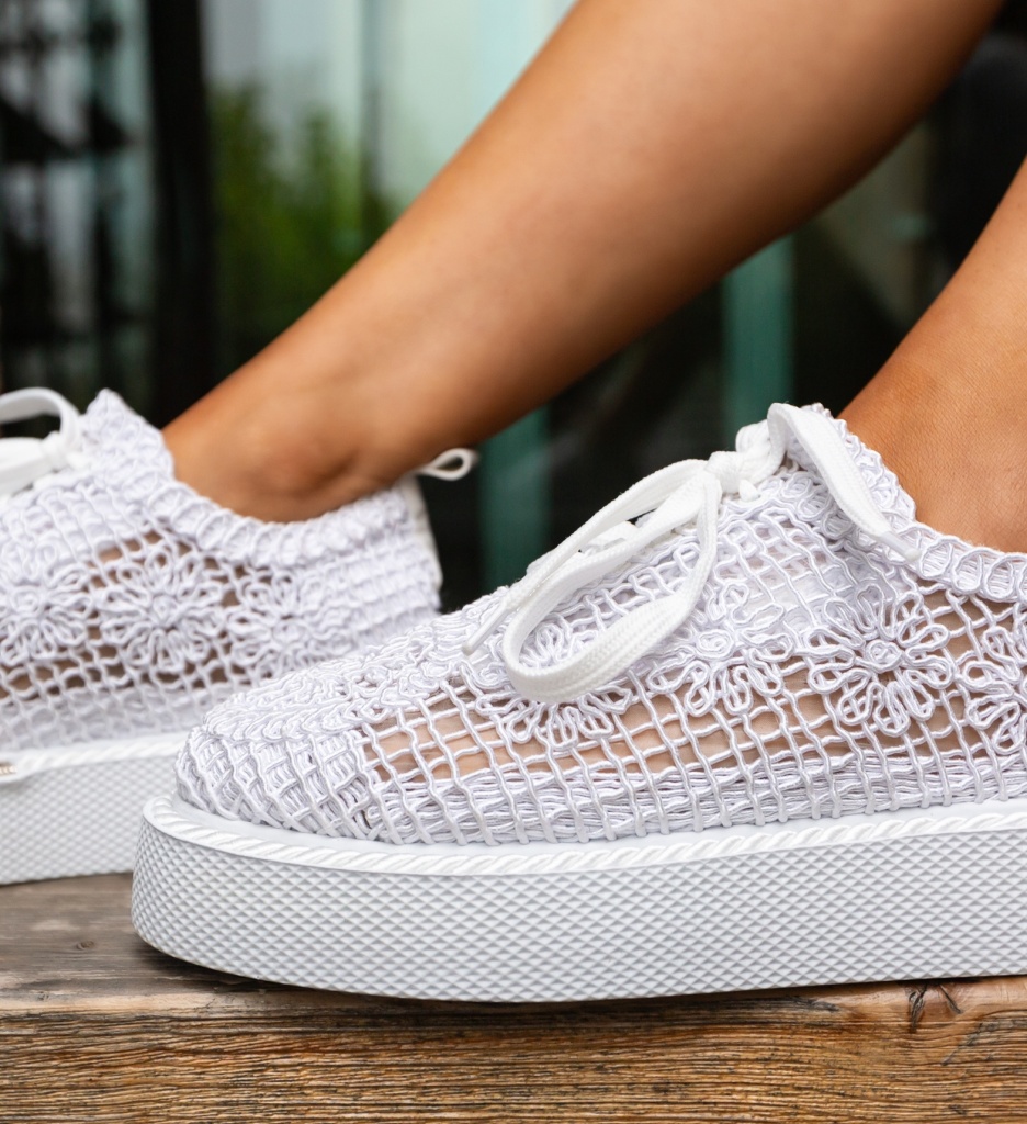 Pantofi Casual Ystory Albi - Confort și Stil - imagine 5