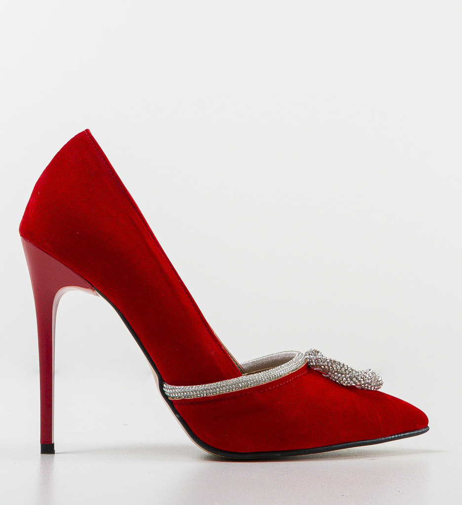 Pantofi Raga Rosii cu Toc - Eleganță și Stil - imagine 4
