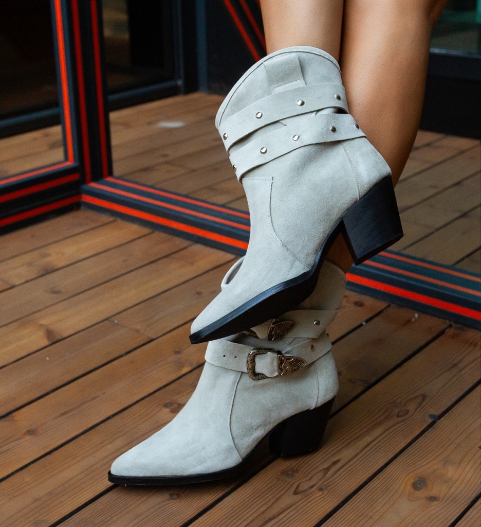 Botine Destina Gri | Stil și Confort Urban - imagine 4