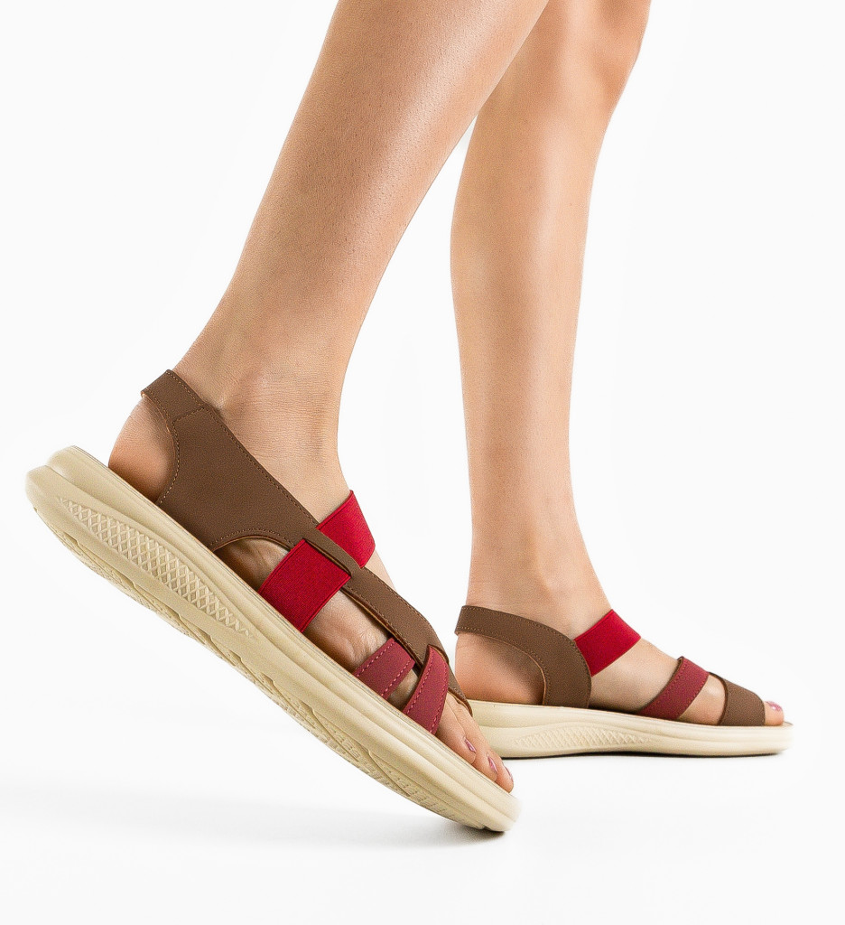 Sandale Dama Janna Khaki - Confort & Stil - imagine 3