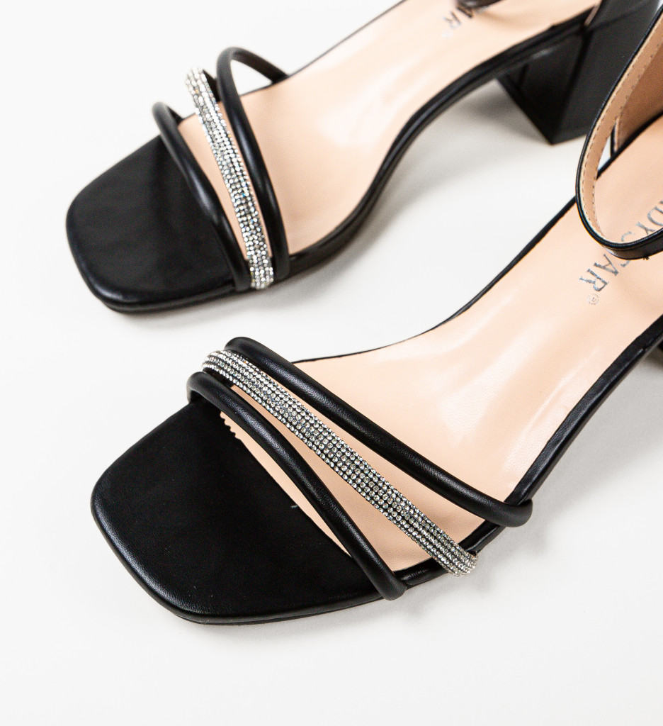 Sandale Apollo Negre | Eleganță și Confort - imagine 6