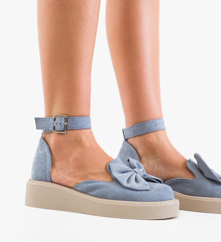 Pantofi Casual Dama Elona Albastri | Confort Stilat - imagine 4