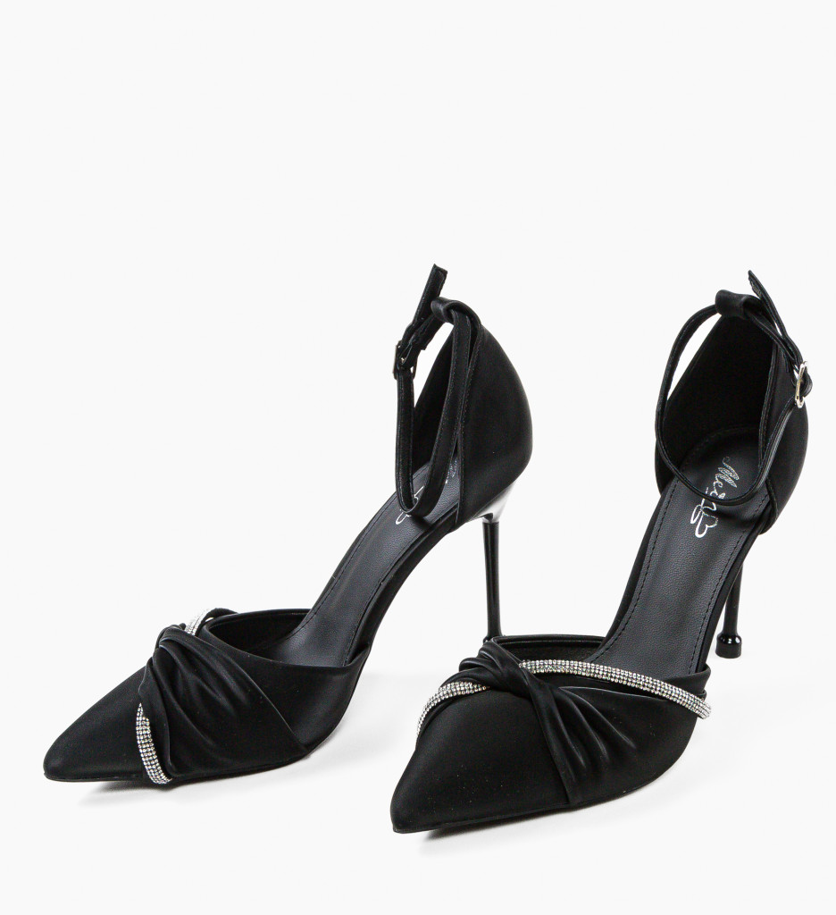 Pantofi Dama Dobri Negri cu Toc Eleganți - imagine 5