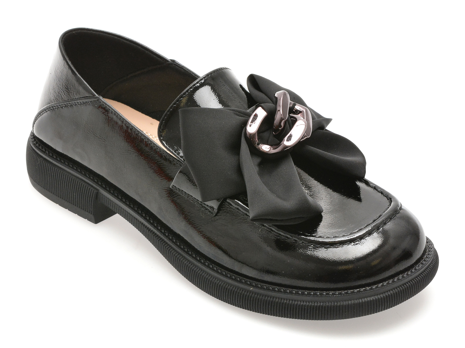 Mocasini GRYXX negri din piele naturală lăcuită