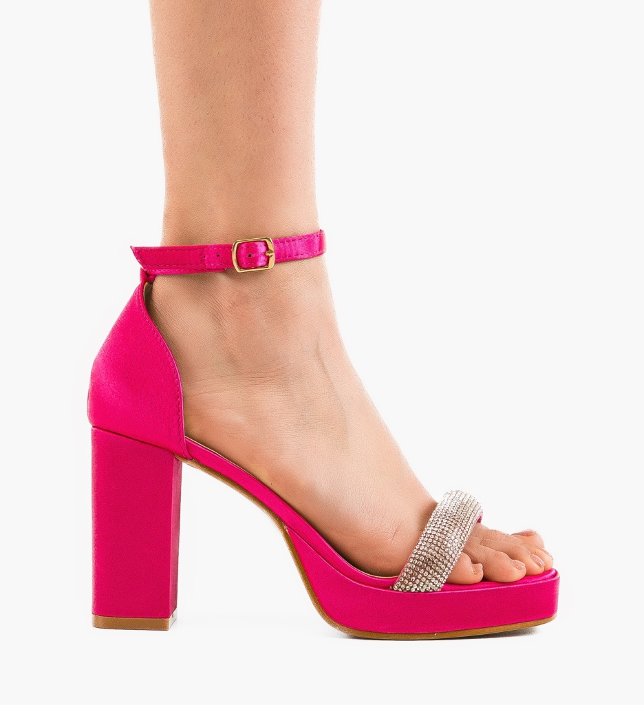 Sandale cu Toc Erin Fuchsia - Eleganță și Stil - imagine 4