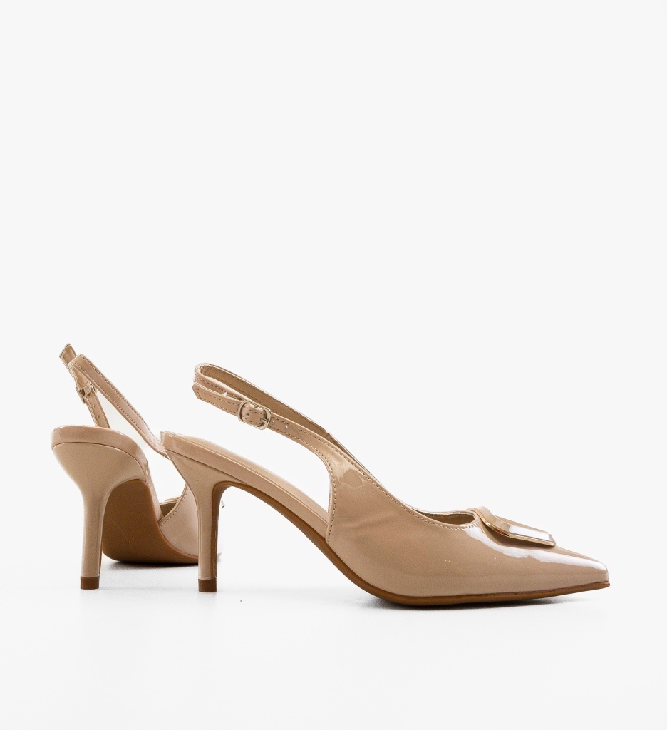 Pantofi Dama Nataniel Bej Eleganți - imagine 4