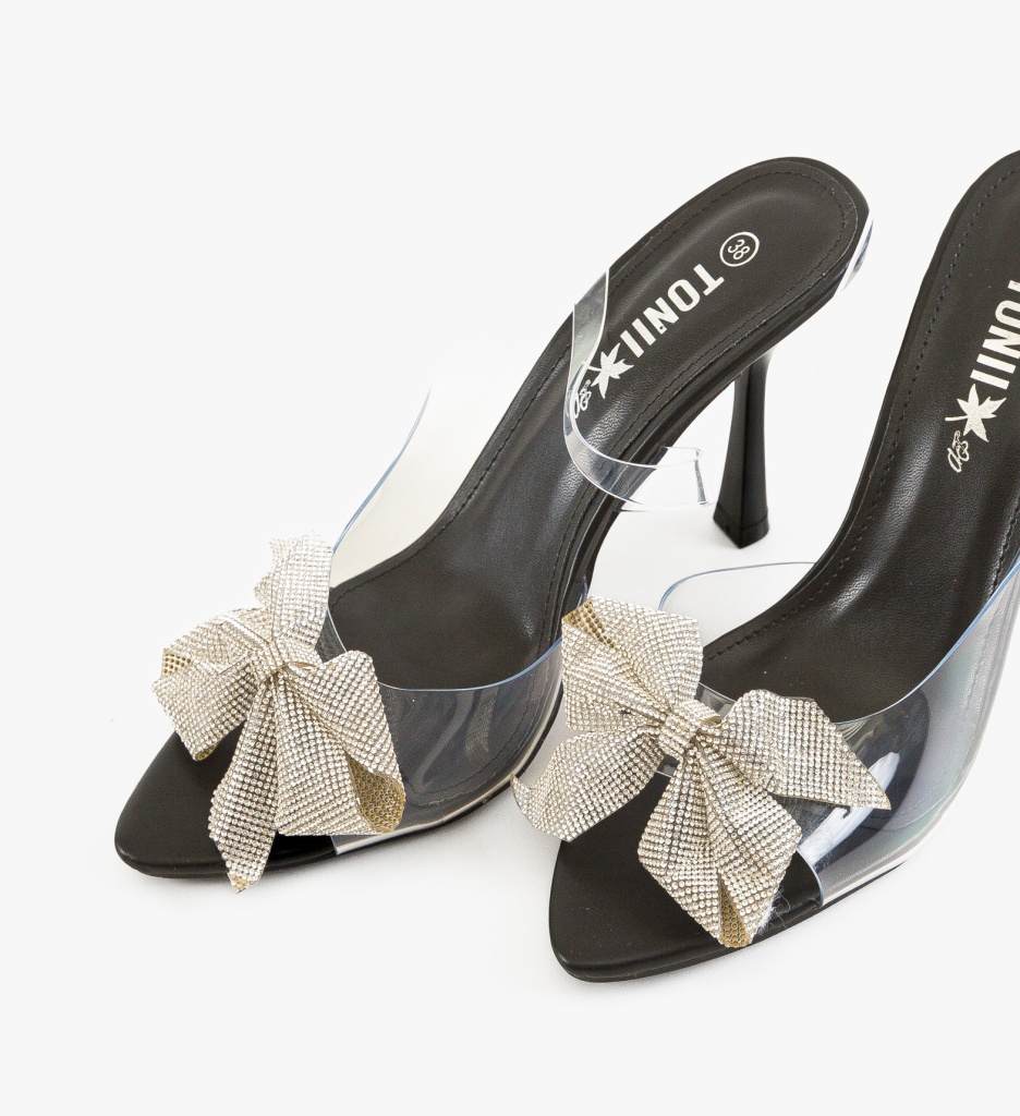 Sandale cu Toc Bird Negre - Eleganță Maximă - imagine 5
