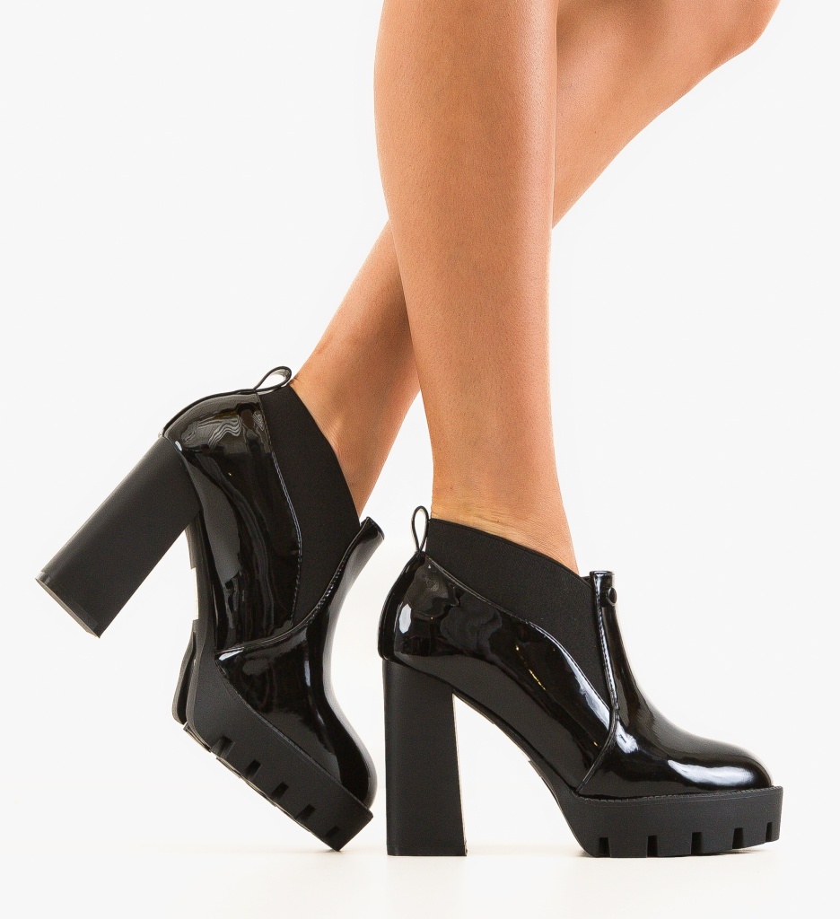 Botine Dama Oprek Negre - Eleganta si Stil