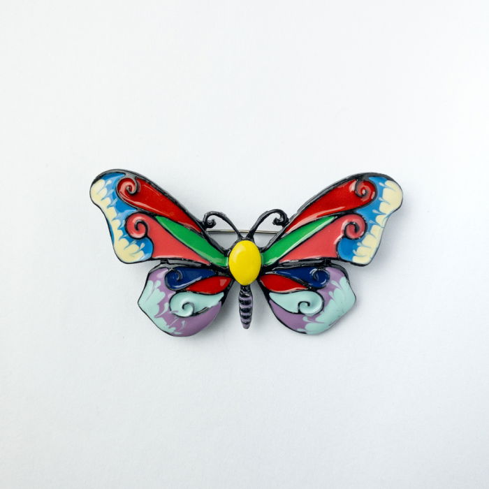 Brosa Fluture Multicolor Shopika - Cadou Perfect