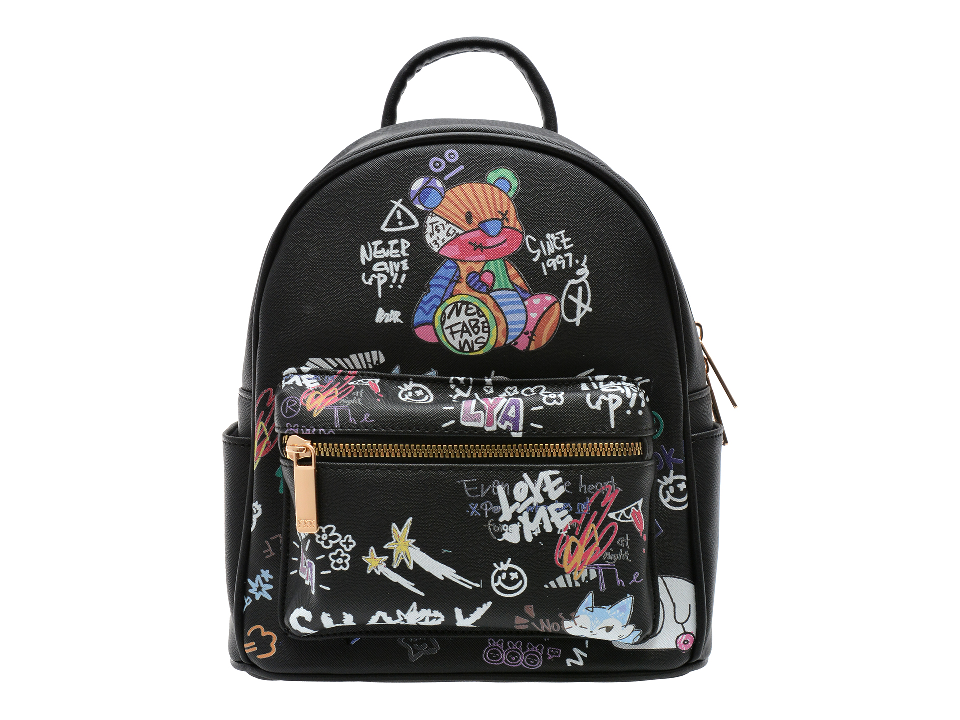 Rucsac GRYXX negru din piele ecologică - stil urban