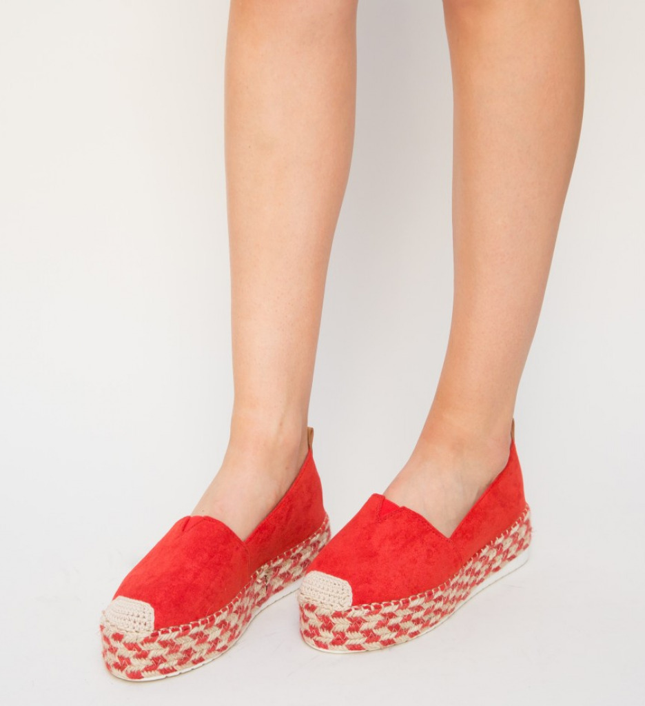 Espadrile Simano Rosii Casual - Confort și Stil - imagine 2