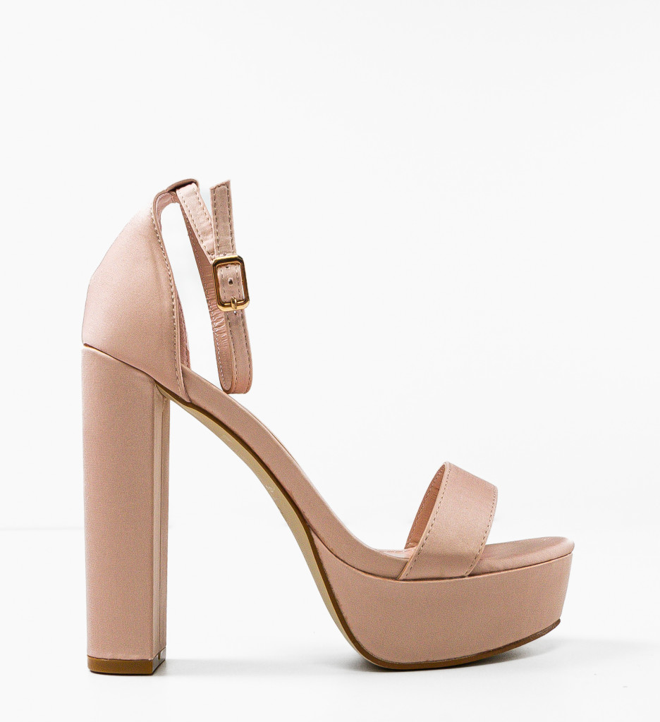 Sandale cu toc Rajesh Nude - Eleganță și Stil - imagine 4