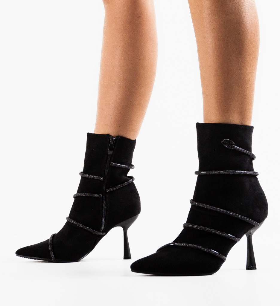 Botine Dama Hatti Negre - Eleganță și Confort - imagine 3