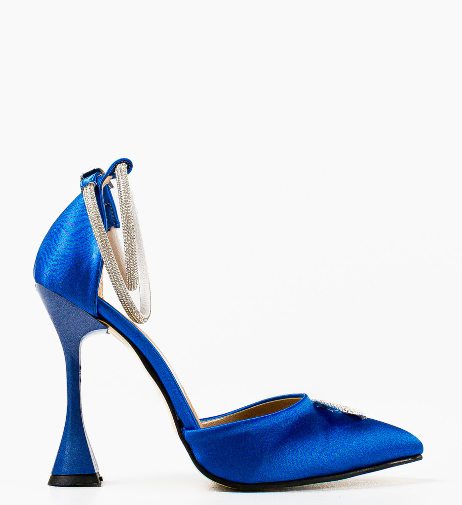Pantofi dama Kiss Albastri | Eleganță și Stil - imagine 2