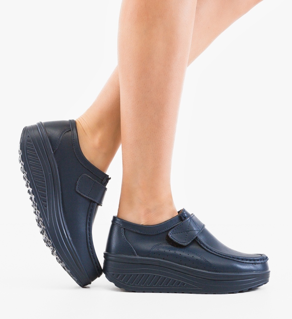 Pantofi Casual Utre Bleumarin Confortabili - imagine 5