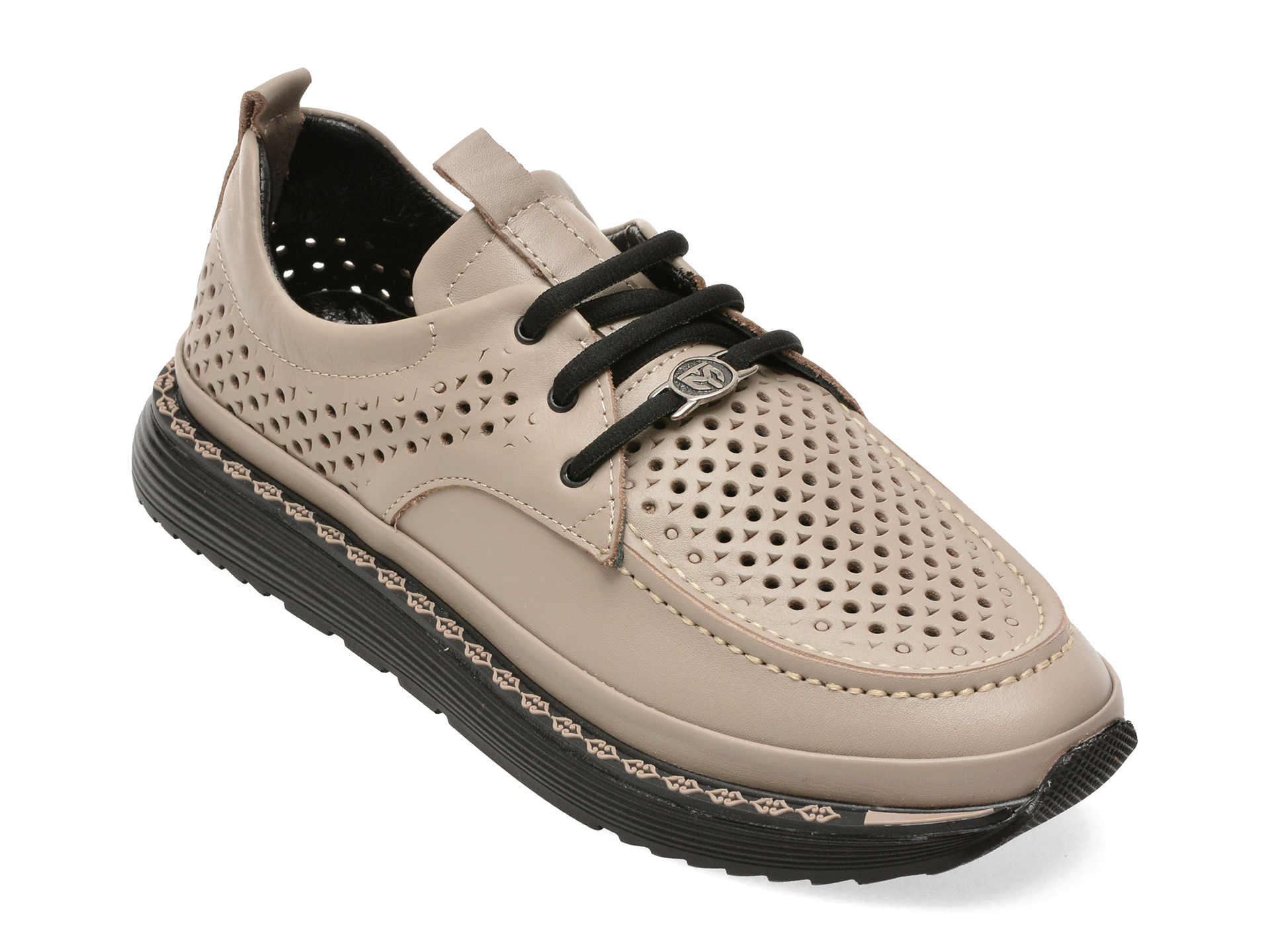 Pantofi GRYXX gri, 210YZ65, din piele naturala