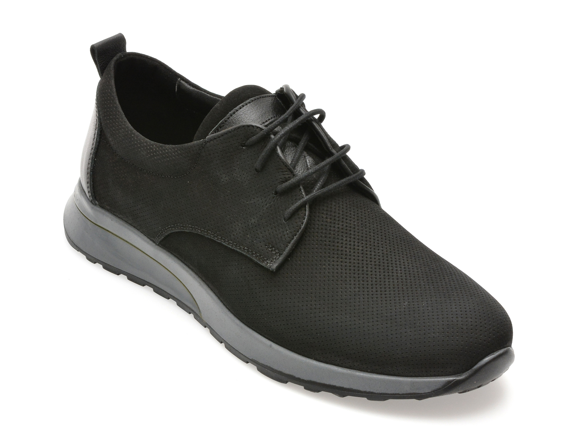 Pantofi OTTER Nabuc Negru | Eleganță Casual