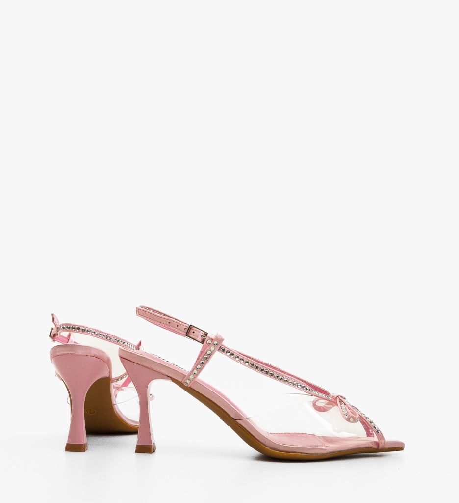 Sandale cu Toc Hayde Roz - Eleganță Feminină - imagine 5