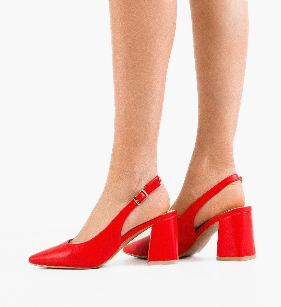 Pantofi Justin Rosii - Eleganță și Stil - imagine 4