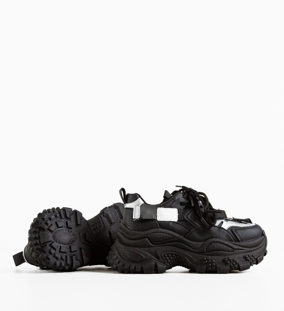 Sneakers Dama Belmos Negri | Confort și Stil Urban - imagine 5