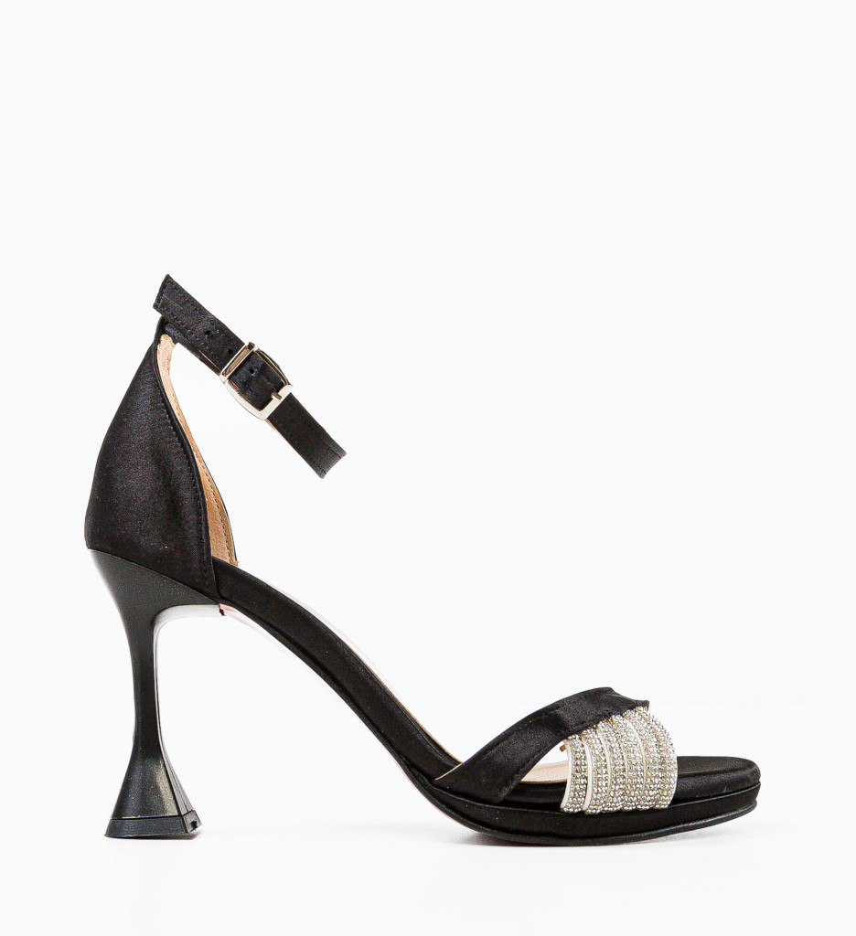 Sandale cu toc Jety Negre - Eleganță și Stil - imagine 4