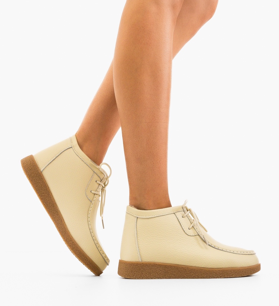 Pantofi Casual Munela Bej - Confort & Stil