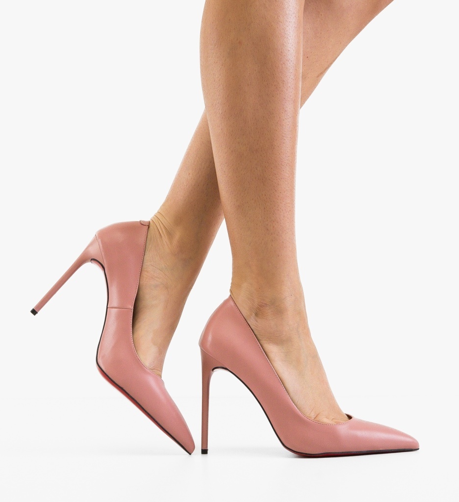 Pantofi Dama Butyn Roz Eleganți - imagine 3