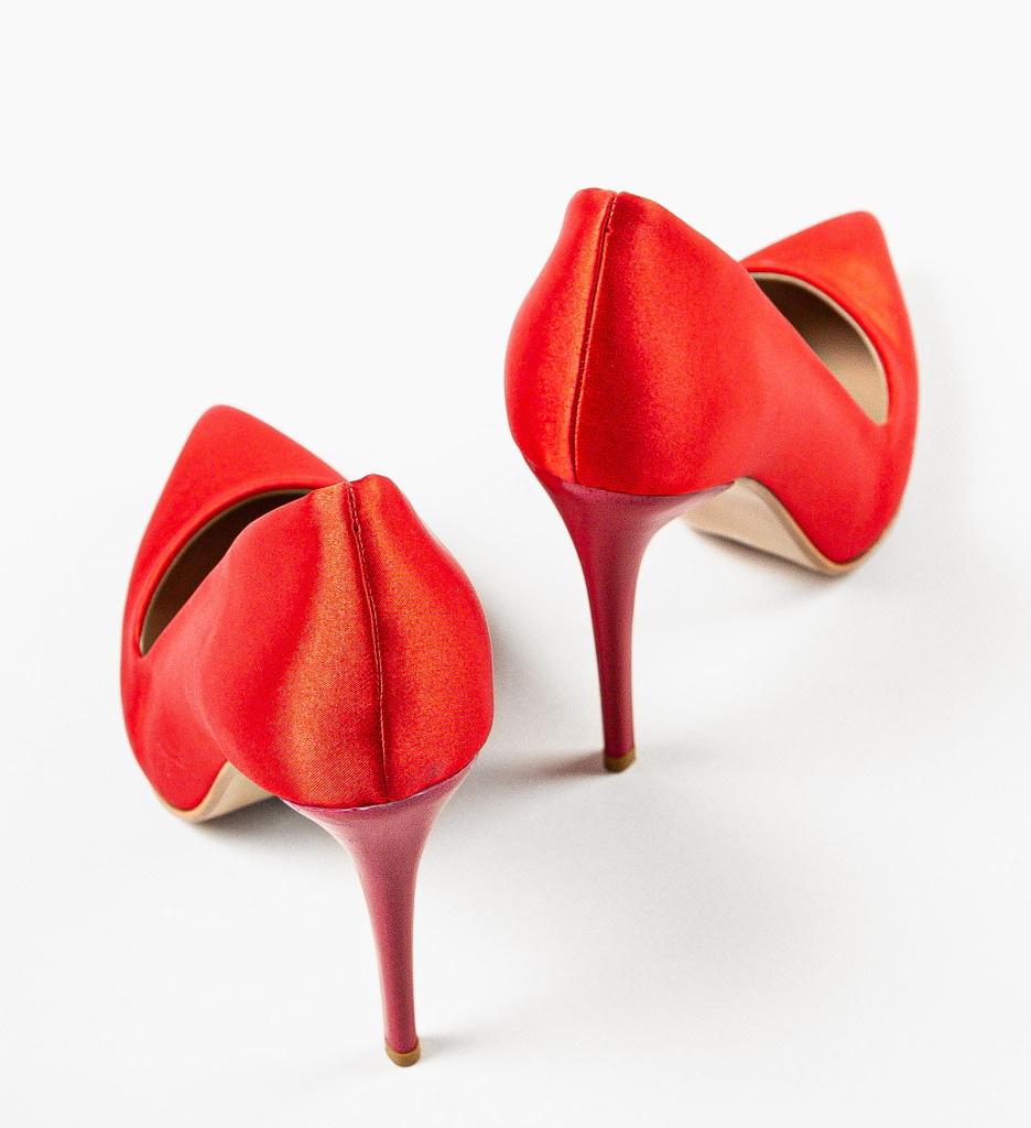 Pantofi Rosii Pefeba | Eleganta Asigurata - imagine 5