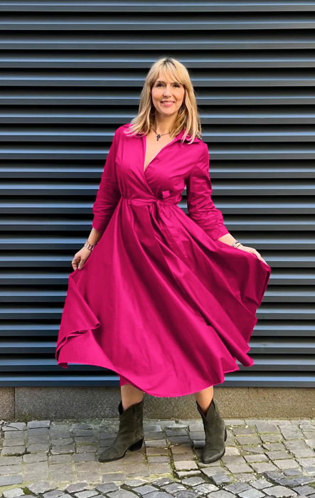 Rochie Clos Shopika Fucsia | Eleganță Versatilă