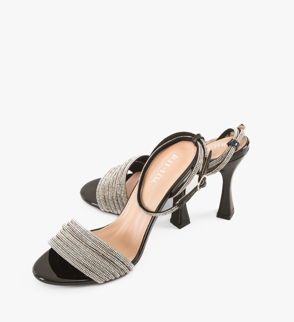 Sandale cu Toc Peggy Negre - Eleganță și Stil - imagine 5
