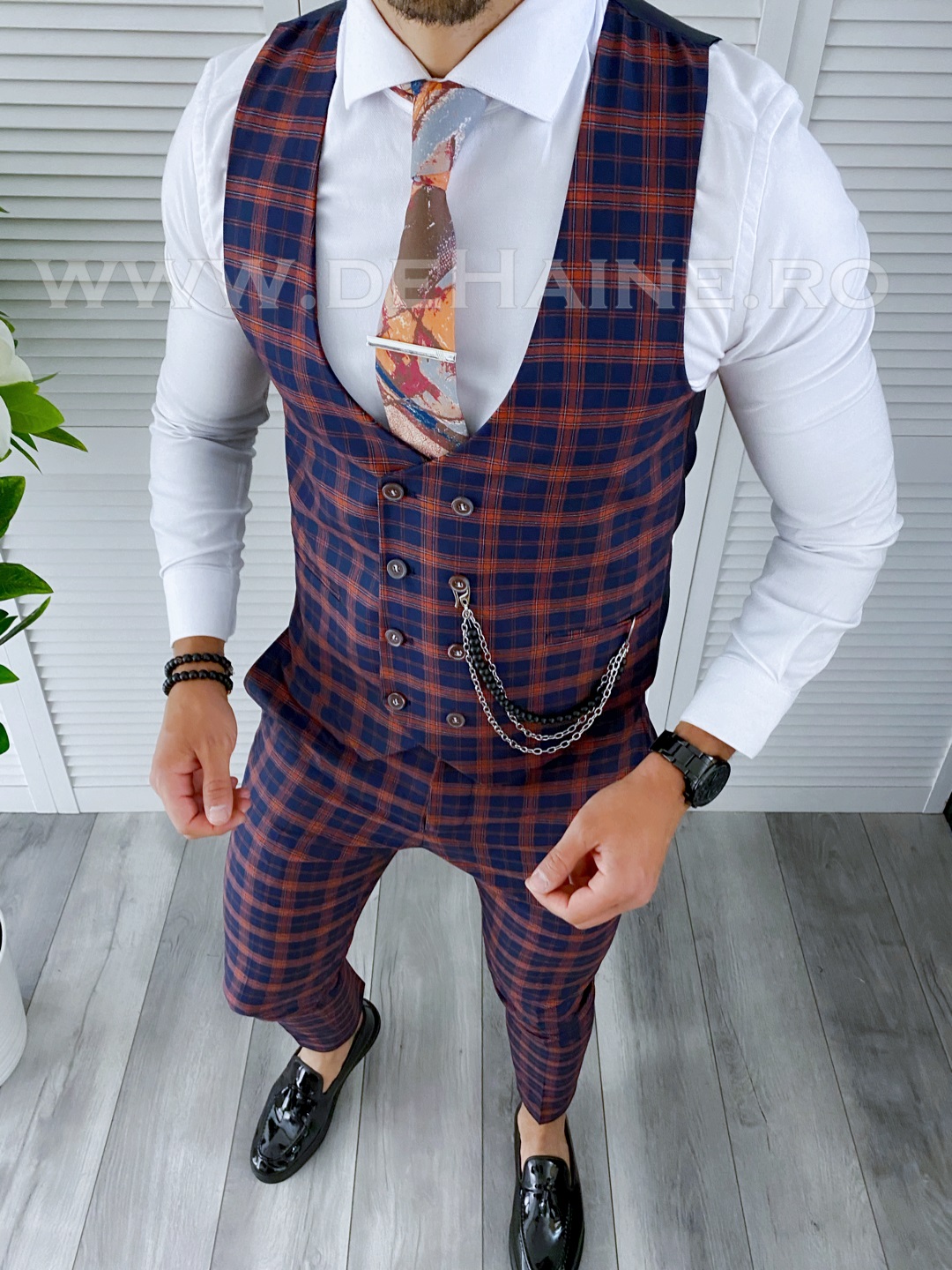 Compleu Barbati Elegant Vesta + Pantaloni B4157