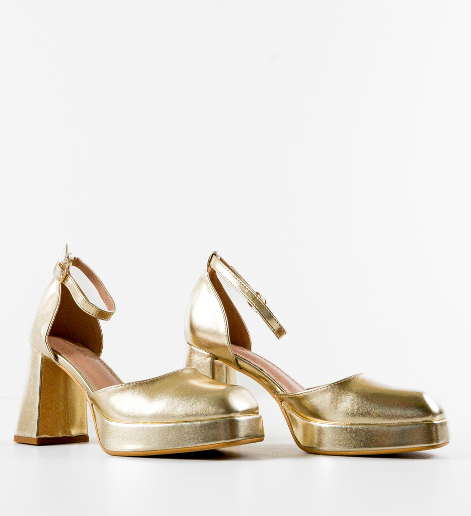 Pantofi Dama Kausar Aurii | Eleganță și Stil - imagine 6