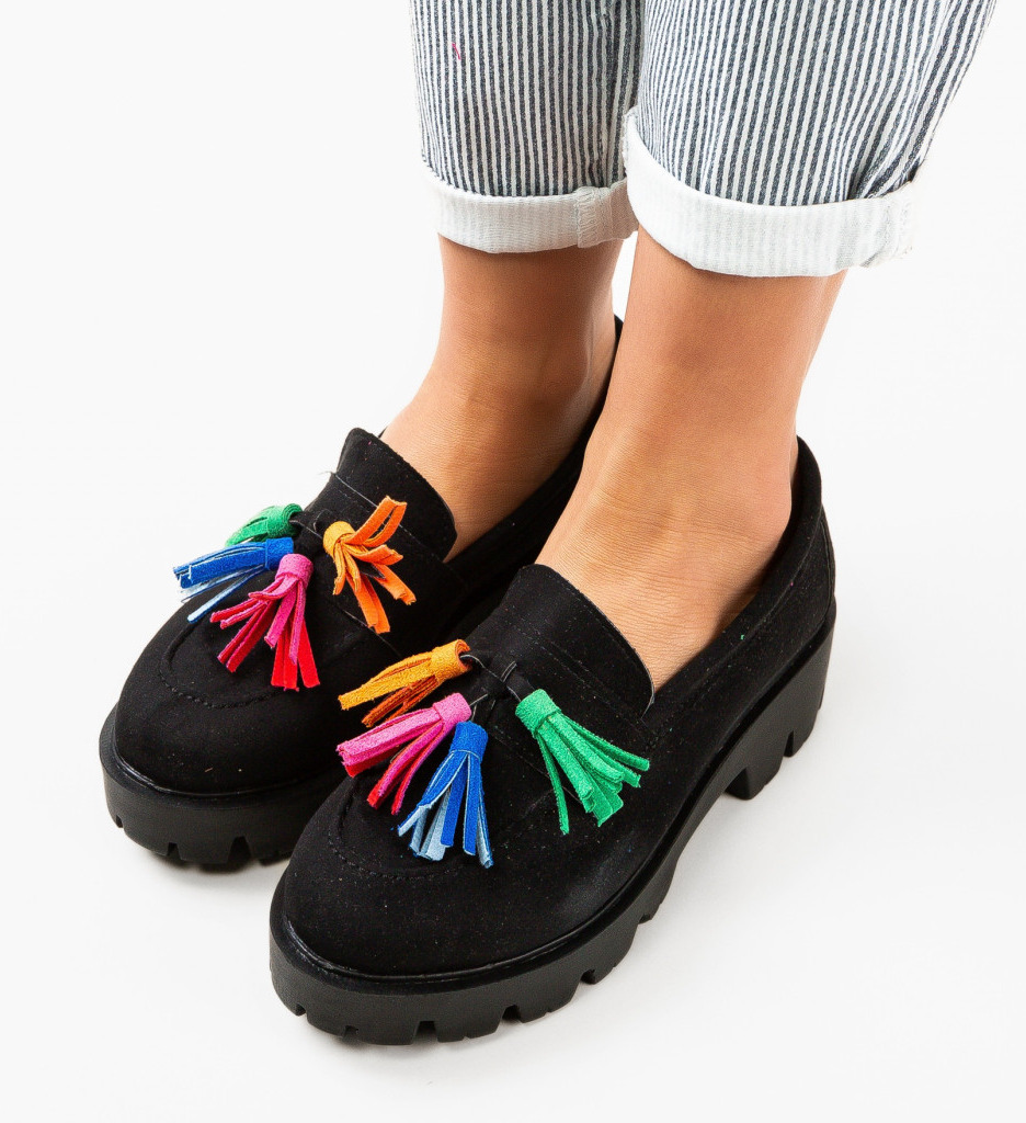 Pantofi Casual Dama Kuciure Negri Confort