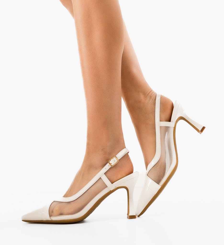 Pantofi Jensen Albi - Eleganță și Stil - imagine 2