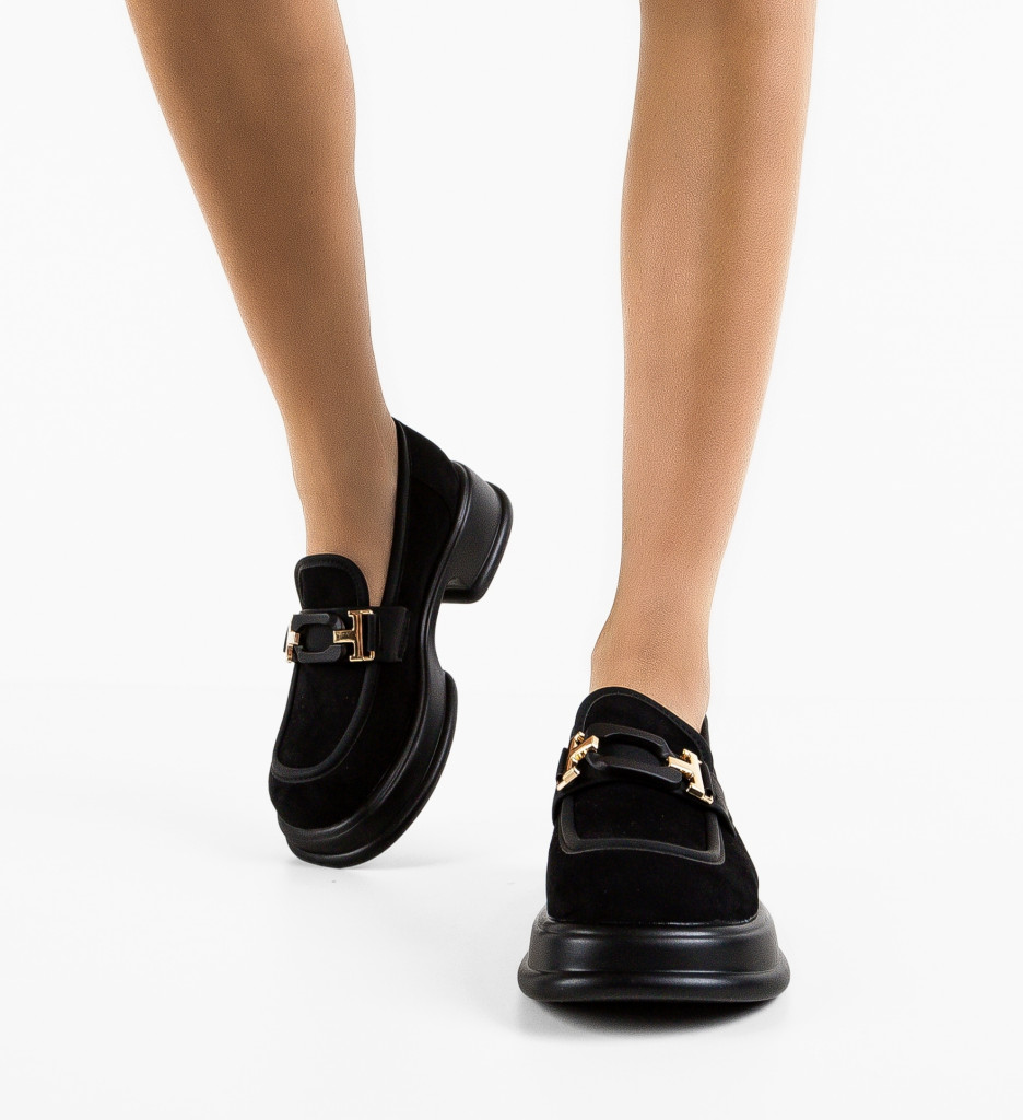 Pantofi Casual Dama Maltek Negri | Confort & Stil - imagine 2
