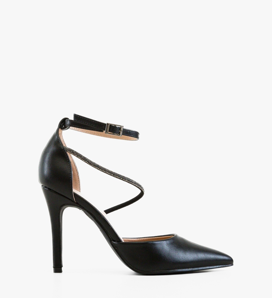 Pantofi Stiletto Dama Levvy Negri Eleganți - imagine 6
